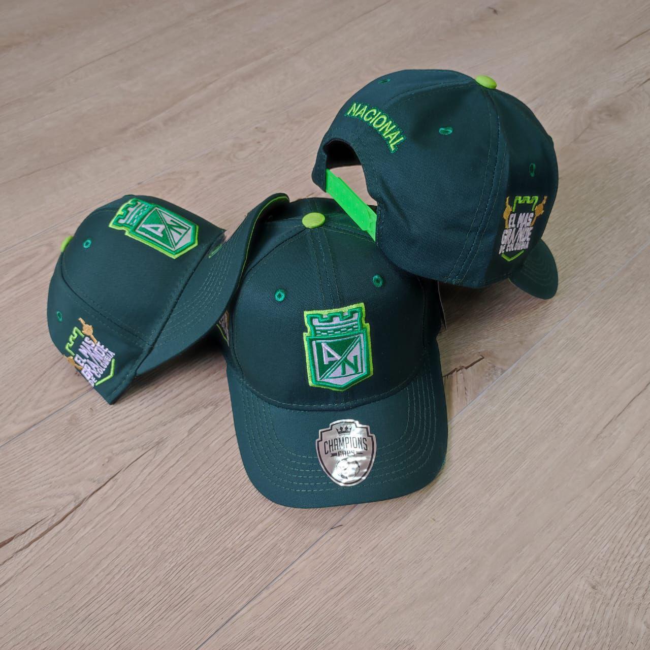 🧢 Gorras Oficiales Atlético Nacional - Edición Campeones 🏆