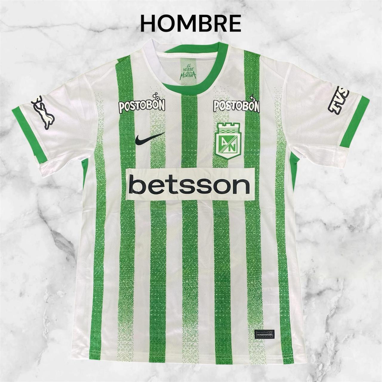🟢 Camiseta Oficial Atlético Nacional 2024 - Hombre
